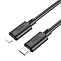 Кабель Lightning <--> Type-C  1.0м HOCO Gratified X88 чёрный