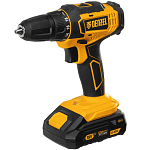 Дрель-шуруповерт аккумуляторная DENZEL CDL-18-02BM, Li-Ion, 18 В, 2 акк.