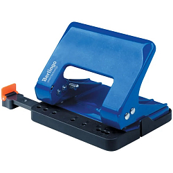 Дырокол Berlingo "Smart Technology" энергосберегающий на 15л, метал., фиксатор, линейка, синий DDm_15102