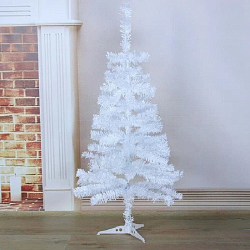 Сосна искусственная пушистая белая 120 см