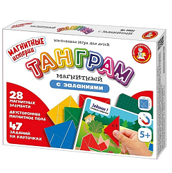 Игра настольная «Танграм магнитный с заданиями»