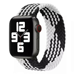 Тканевый ремешок KEEPHONE для Apple Watch 38/40 mm черно/серый