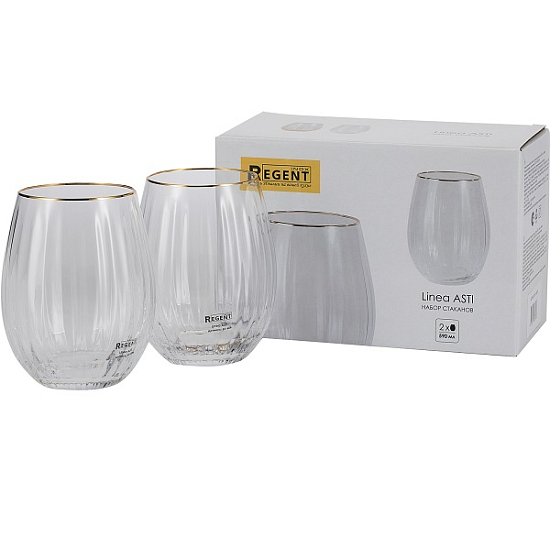 Набор стаканов REGENT Linea ASTI 81-606, 2шт., 590мл