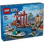 Конструктор LEGO CITY 60422 Морской порт с грузовым судном