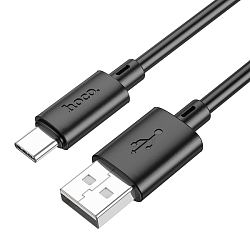 Кабель USB <--> Type-C  1.0м HOCO X88, черный
