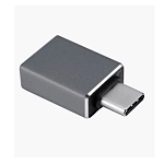 Переходник OLMIO OTG Type-C серебристый, USB3.0