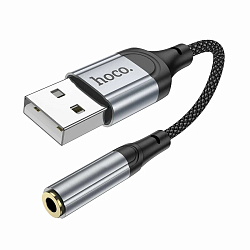 Кабель Jack 3.5 >--> USB 12см HOCO LS36