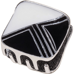 Краб для волос "Пелагея" геометрия, 2,5 см, серебро 9313920