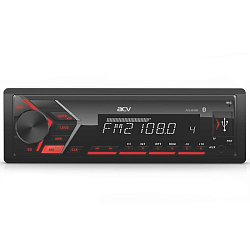 Автомагнитола ACV AVS-814BR 1din/красная/Bluetooth/USB/AUX/SD/FM/4*50