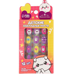 Детские накладные ногти «Милашка», 12 шт 9761291