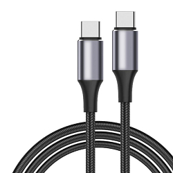 Кабель Type-C <--> Type-C  1.5м JETACCESS JA-DC50 черный, PD, 5A