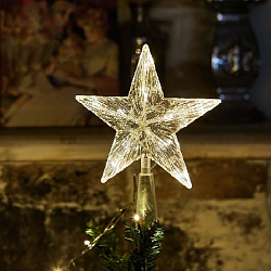 Ёлочное украшение «Звезда-2» ULD-H1515-010/STB/2AA WARM WHITE STAR-2 (UL-00005761)