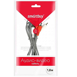 Кабель 2RCA <--> 2RCA  1.8м SMARTBUY KA221-300