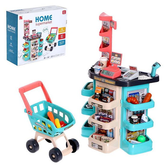 Игровой модуль «Супермаркет», 47 предметов, бирюзовый 5081504