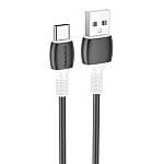 Кабель USB <--> Type-C  1.0м BOROFONE BX84 Rise чёрный (1/360)