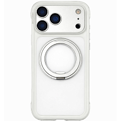 Накладка KEEPHONE MONICA Airbag Pro Antishock Magsafe Case с кольцом для iPhone 17 Pro Max, белый