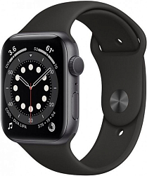 Часы Apple Watch Series 6 GPS, 44 мм, (M00H3) Space Gray, Sport Band (US)