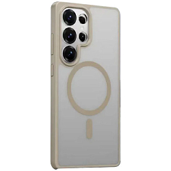 Задняя накладка KEEPHONE MAGO PRO MAGSAFE для Samsung Galaxy S25 ULTRA TITAN GOLD