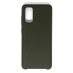 Силиконовый чехол SILICONE CASE для Samsung Galaxy S20 (сепия коричневый)