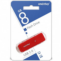 USB  8Gb Smart Buy Dock Red