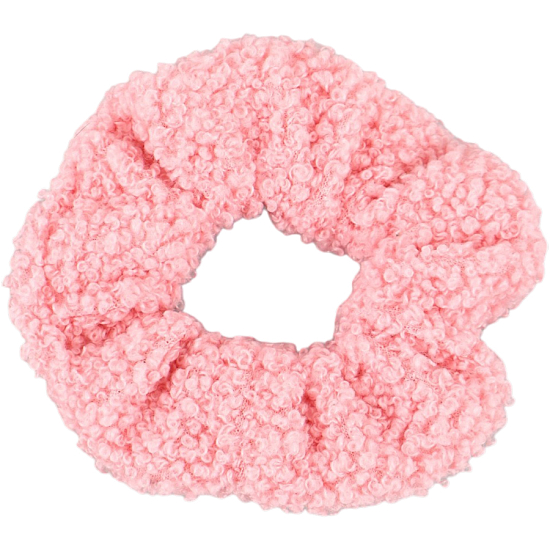Резинка для волос плюшевая Коты аристократы, розовая 10896045