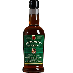 Гель для душа во флаконе коньяка «Настоящему мужику», 500 мл, аромат сандала и бергамота 5197360