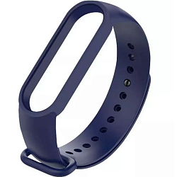 Силиконовый ремешок STR для XIAOMI MI Band 5/6/7 темно-синий