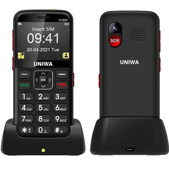 Телефон UNIWA V1000 чёрный