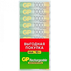 Аккумулятор GP R03 1000mAh BL-10 в пластиковой упаковке (10/300)
