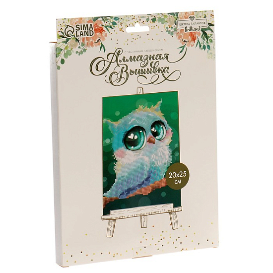 Алмазная мозаика для детей «Совушка»