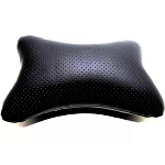 Подушка-косточка черная, эко-кожа