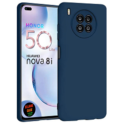Задняя накладка PERO Soft Touch для Honor 50 Lite синий
