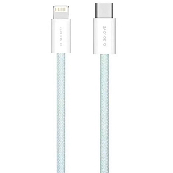 Кабель Lightning <--> Type-C  2.0м Xiaomi (Mi) SOLOVE 20W PD 3А (DW6 Blue), голубой