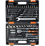 Набор инструментов, 1/2" , 1/4" , CrV, в кейсе 82 предм ВИХРЬ 73/6/7/3