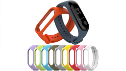 Силиконовый ремешок NONAME для Xiaomi Mi Band 3/4 ассорти