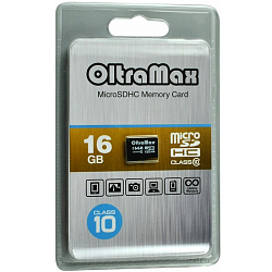 Micro SD 16Gb OltraMax Class 10 без адаптера