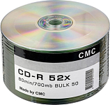 Диск CD-R CMC 700 Mb, 52x, Bulk (50), (50/600)