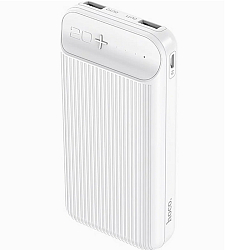 Внешний АКБ HOCO J52A (20000mAh) (2USB) (2A) белый