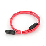 Кабель интерфейсный SATAIII  0.5м Cablexpert CC-SATAM-DATA, 7pin/7pin, защелка, пакет