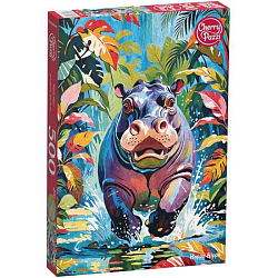 Пазл 500 "Красочный бегемот" Cherry Pazzl ,Польша