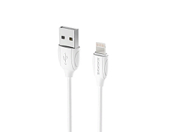 Кабель USB <--> Lightning  1.0м BOROFONE BX19 Benefit, белый