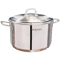 Кастрюля 6л KUKMARA SF-CA6024M линии "SAFIA",с МЕТАЛЛИЧЕСКОЙ крышкой