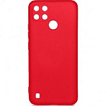 Задняя накладка ZIBELINO Soft Matte для Realme C21Y (красный) защита камеры