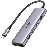 USB Type-C Хаб UGREEN CM511 (60383) серый космос