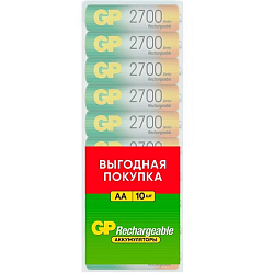 Аккумулятор GP R06 2700mAh BL-10 в пластиковой упаковке (10/200)