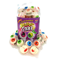 Мармелад "Crazy Глаз" с кислой начинкой, 10 г, КАНДИ КЛАБ, ш/к 84411