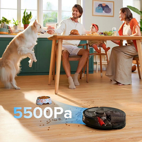 Высокая мощность всасывания 5500Pa