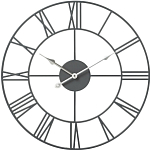 Часы настенные РУБИН "Классика" круг d=45,5см, открытая стрелка, корпус темно-серый (4848-007)
