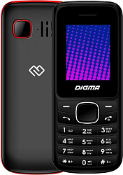 Телефон DIGMA Linx A170 2G черный/красный