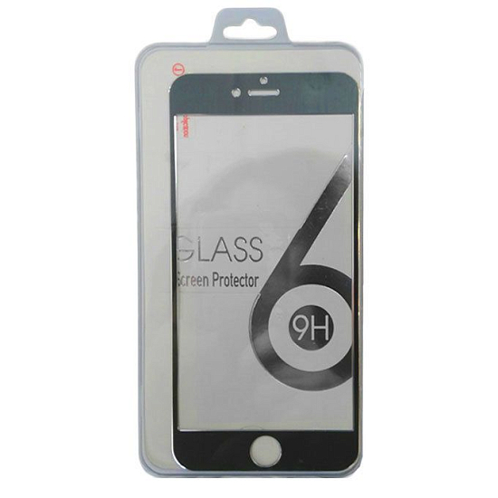 Противоударное стекло GLASS для SAMSUNG Galaxy S6 Edge Plus (0,33мм) глянцевое белое (Full Screen Cover)